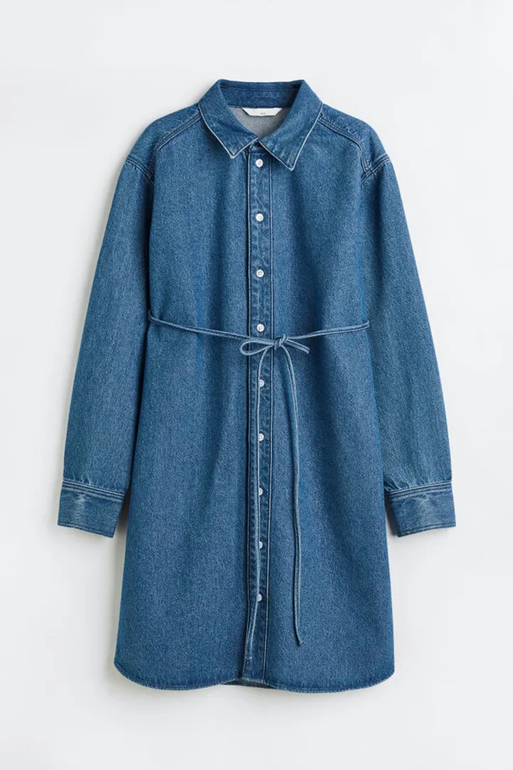 MAMA Denim Shirt Dress