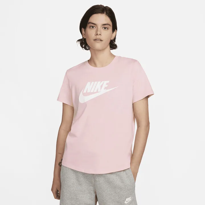 Women's Nike Sportswear Essentials Logo T-Shirt in Pink