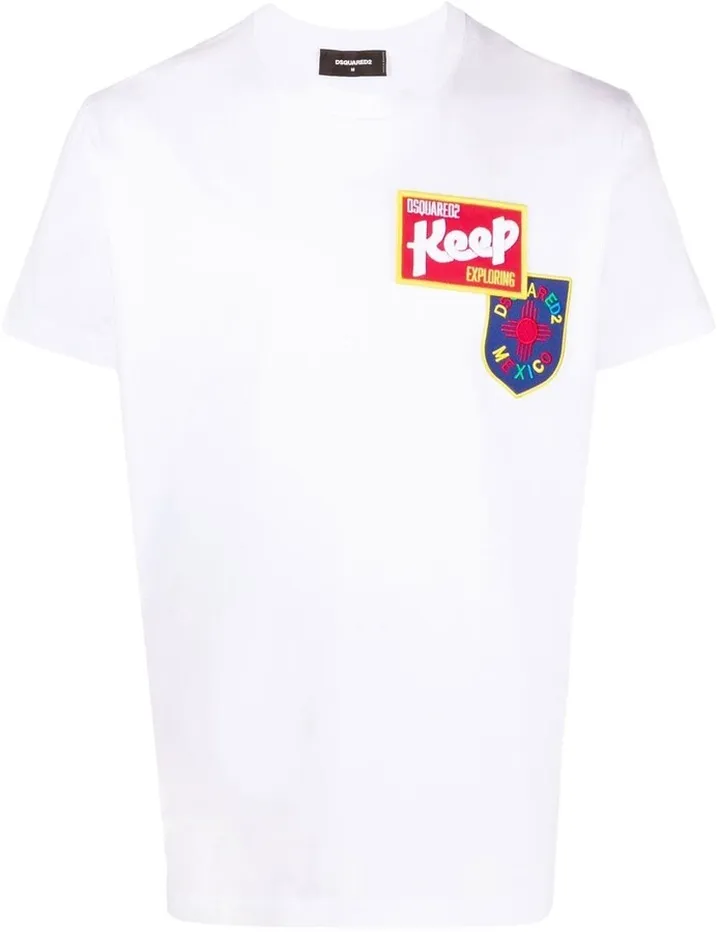 appliqué crew-neck T-shirt