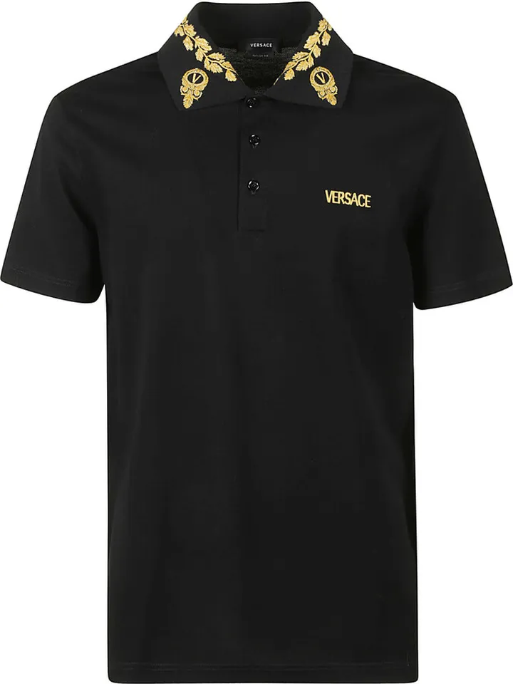 Collar Embroidered Logo Regular T-shirt