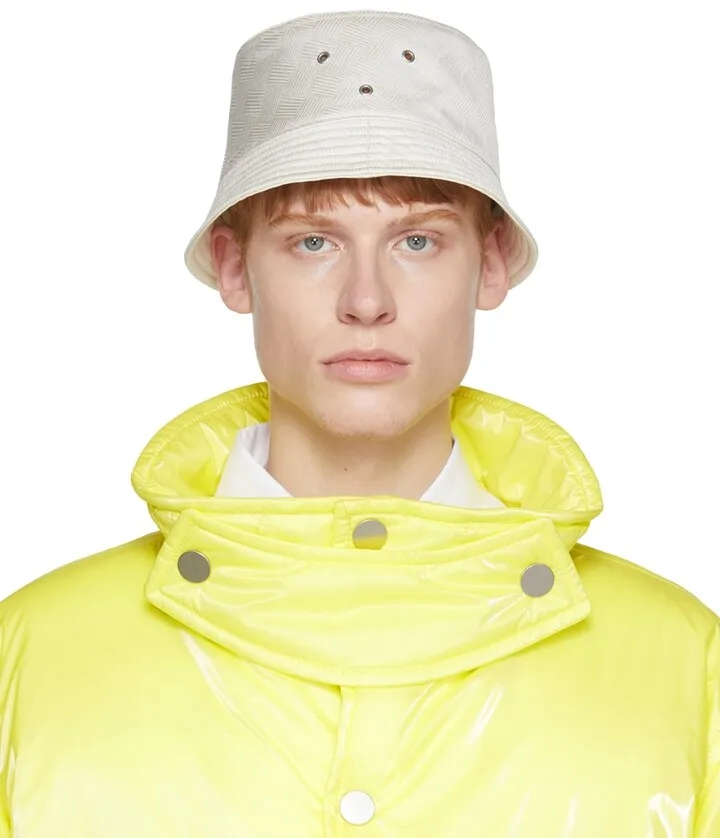 Bottega Veneta White Nylon Hat