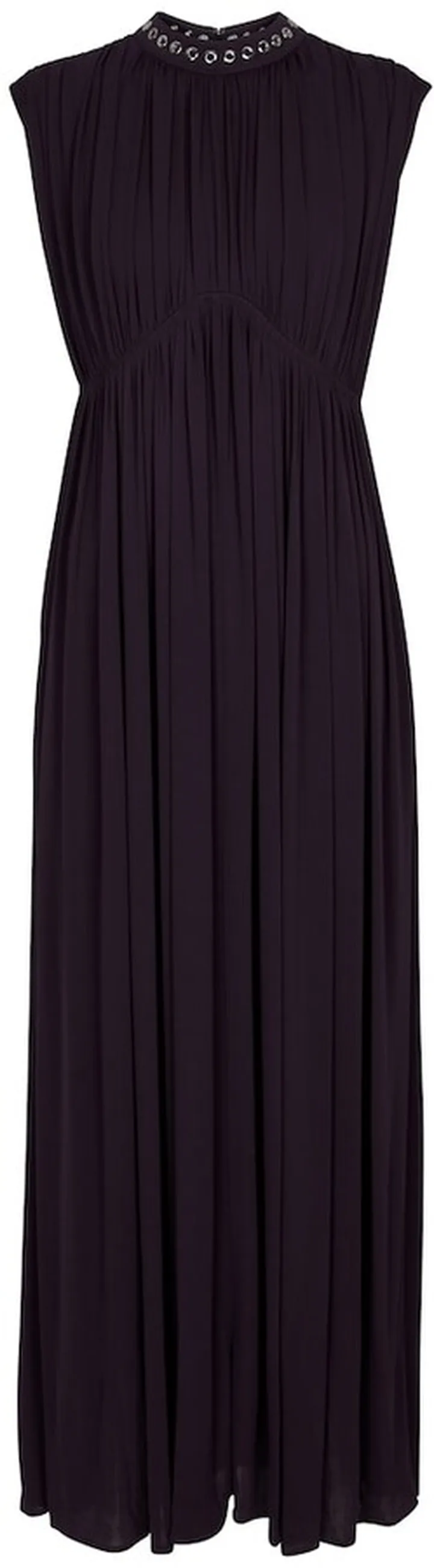 Pleated maxi dress