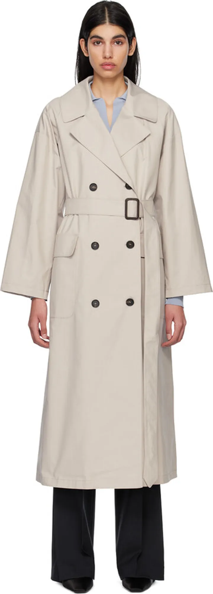 Max Mara Beige Atrench Trench Coat