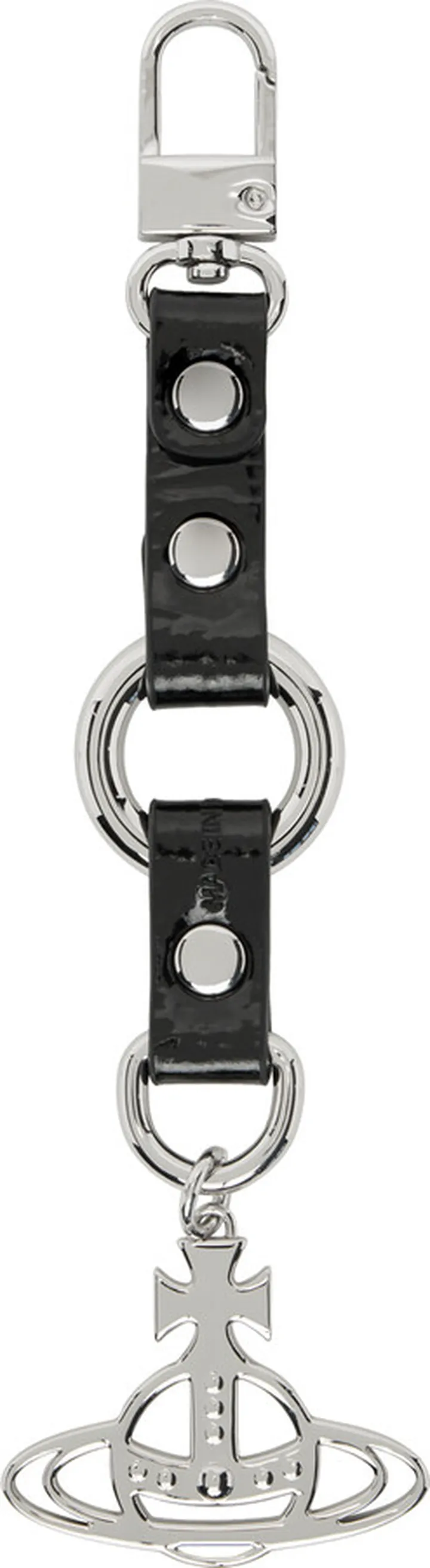 Vivienne Westwood Black Crinkle Keychain