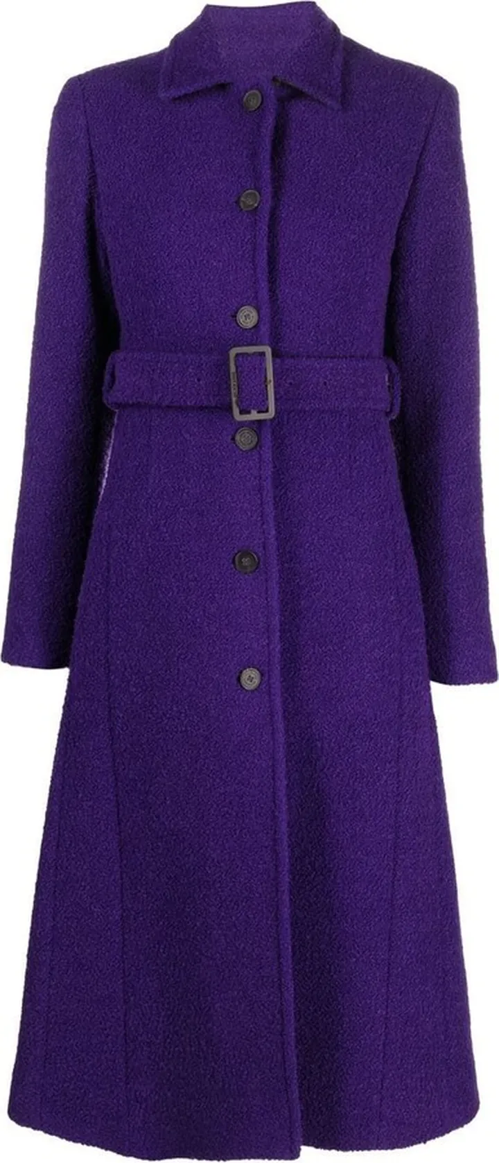 Belted Single-Breasted Coat