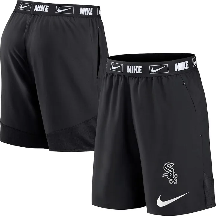 Men's Nike Black Chicago White Sox Primetime Logo Performance Shorts