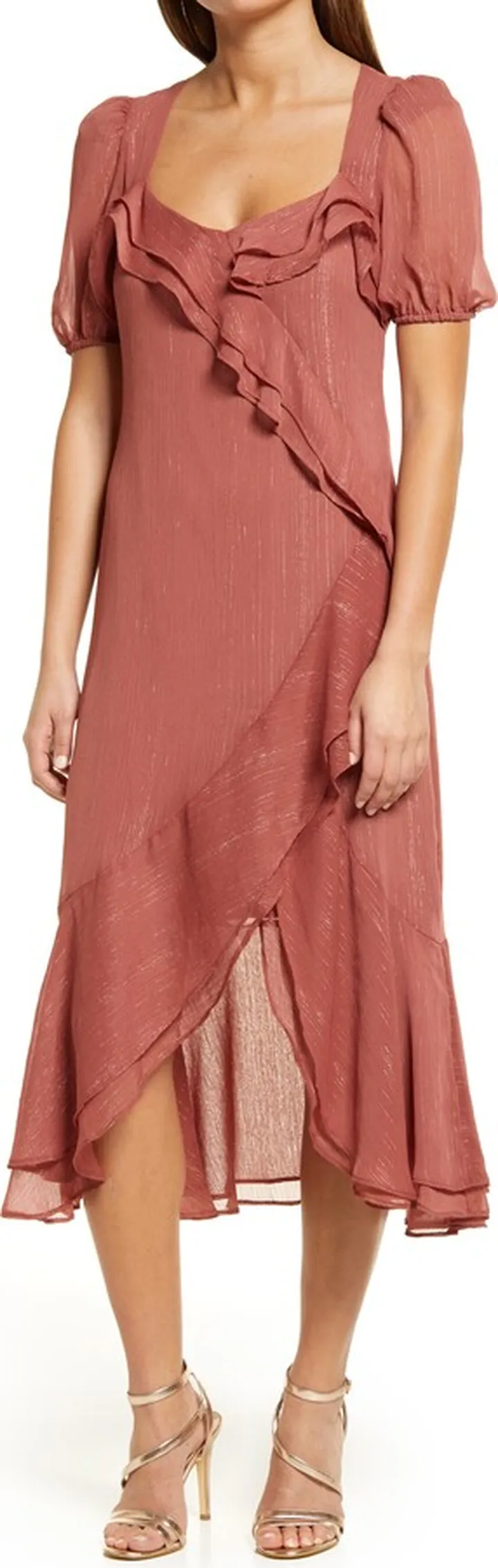 Ruffle Midi Dress