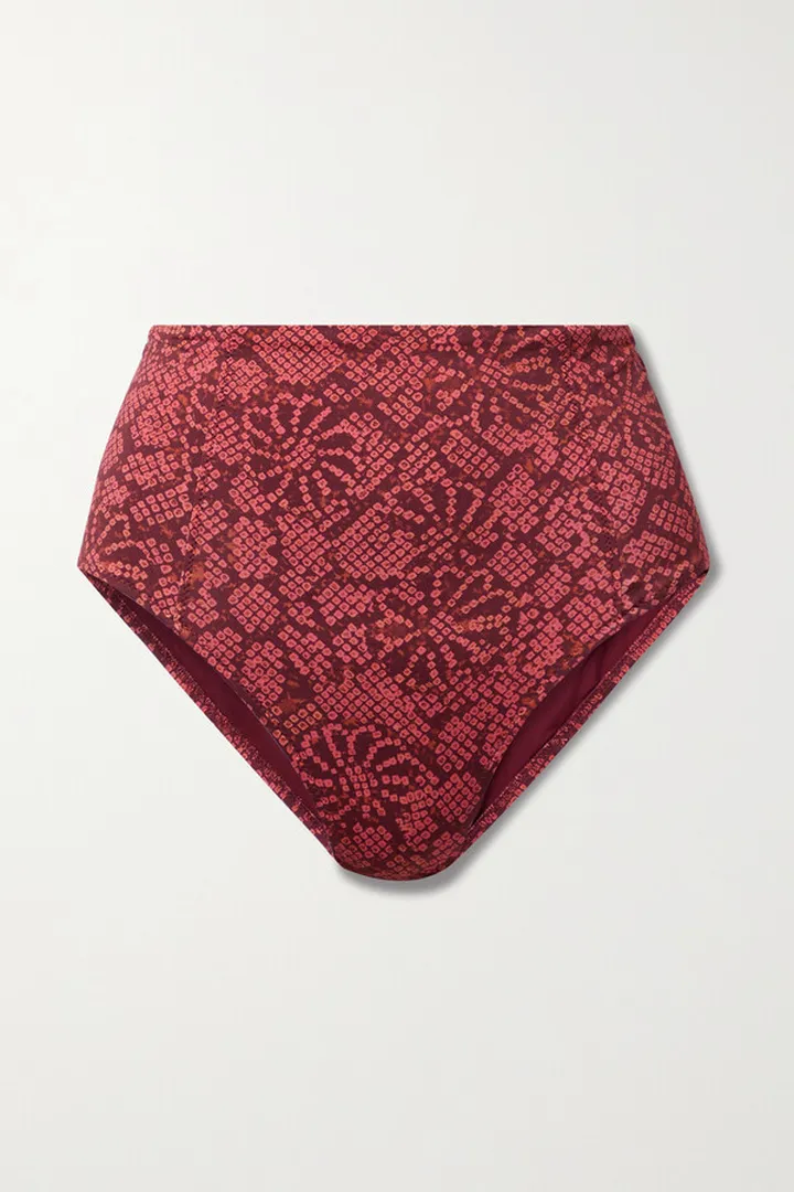 Ulla Johnson - Zahara Printed Bikini Briefs - Red