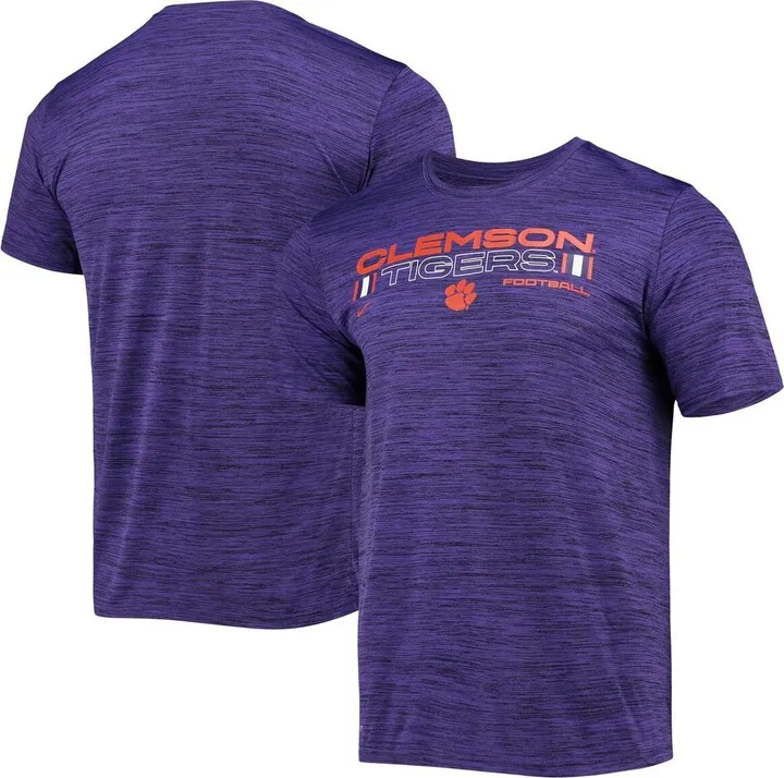 Men's Nike Purple Clemson Tigers Team Velocity Legend Performance T-shirt
