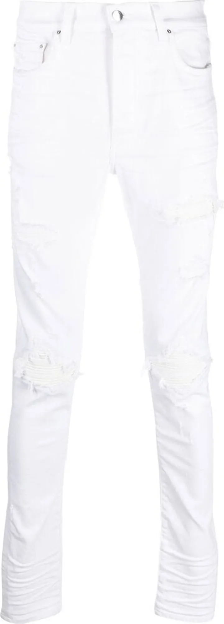 Distressed Skinny-Cut Jeans