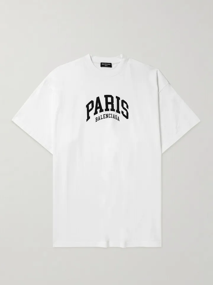 Cities Oversized Logo-Print Cotton-Jersey T-shirt