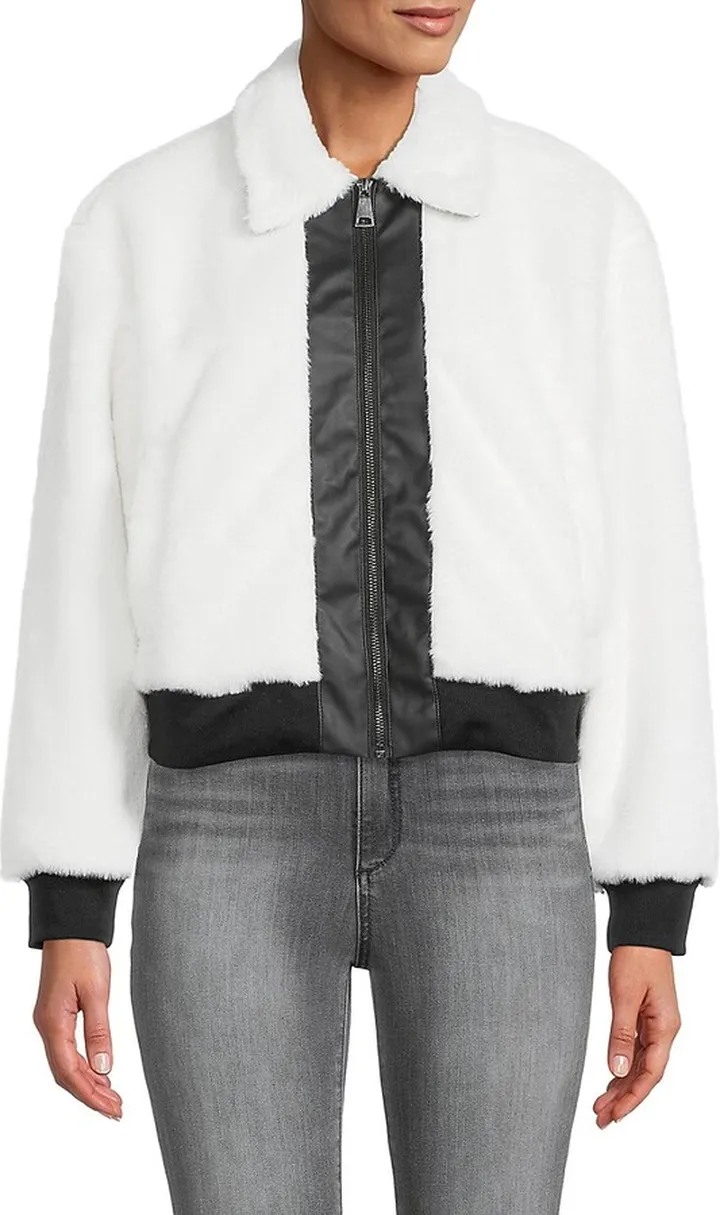 Faux Fur Bomber Jacket
