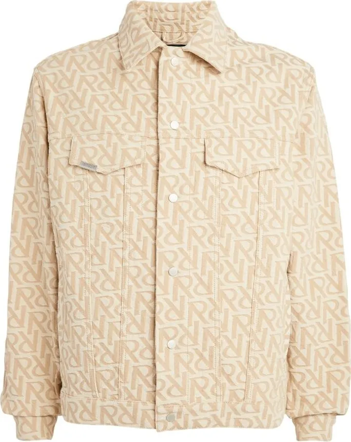 Represent Monogram Denim Jacket
