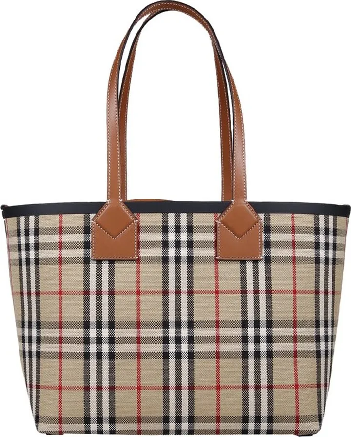 Burberry Signature Checked Tote Bag