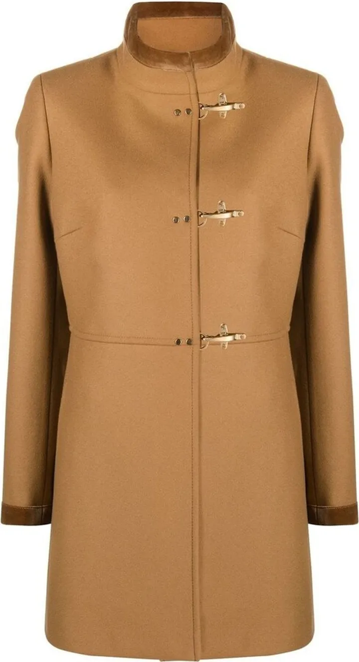 Beige Virgin Wool Blend Virginia Coat Fay