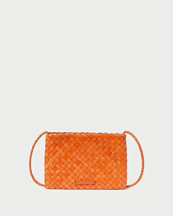 Marison Tangerine Woven Crossbody