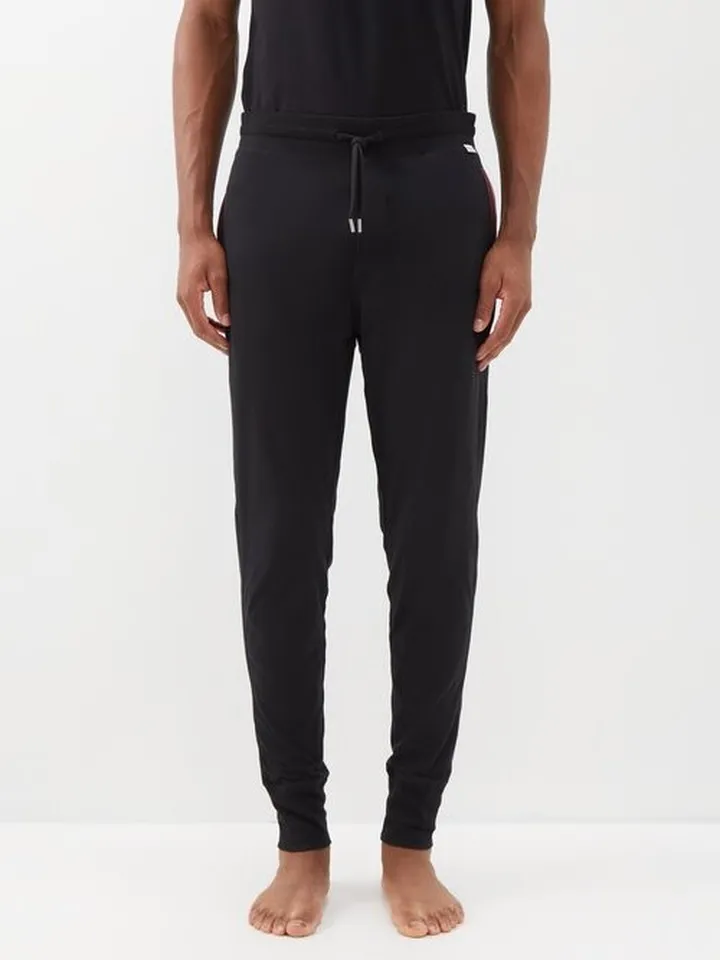 Striped Cotton-jersey Pyjama Trousers