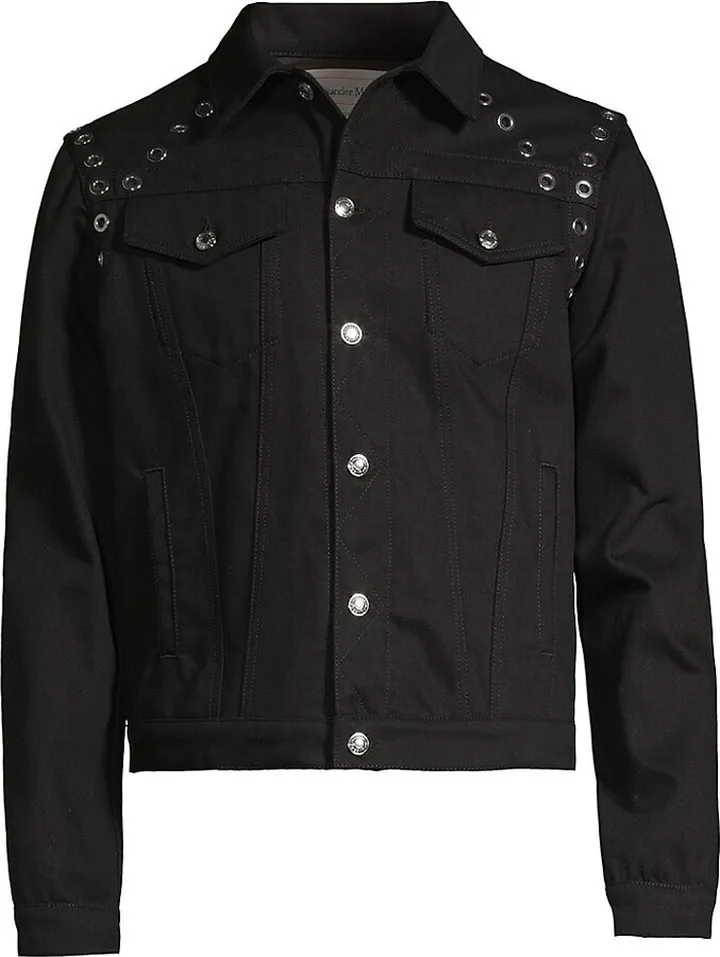 Eyelet Denim Jacket