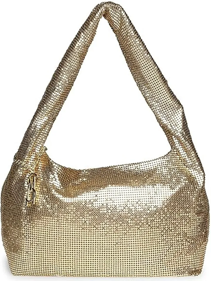 Steve Madden Slouchy Chain Shoulder (Gold) Handbags