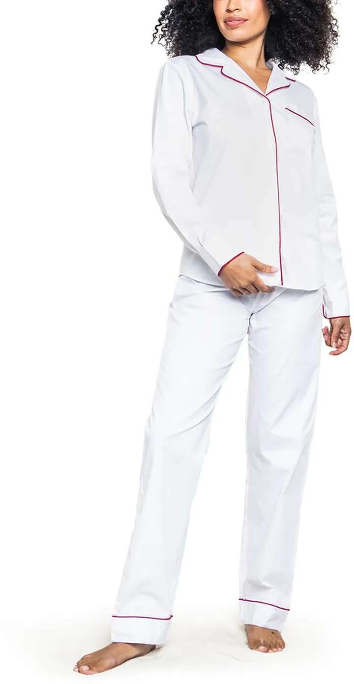 Contrast Piping Pajamas