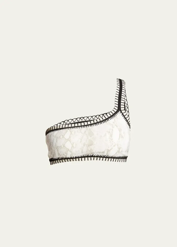 One-Shoulder Bandeau Bikini Top