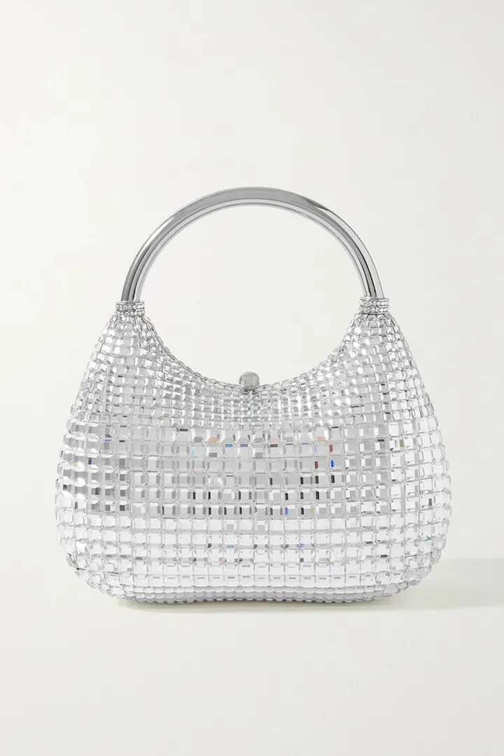 Judith Leiber Couture - Disco Crystal-embellished Silver-tone Tote - One size