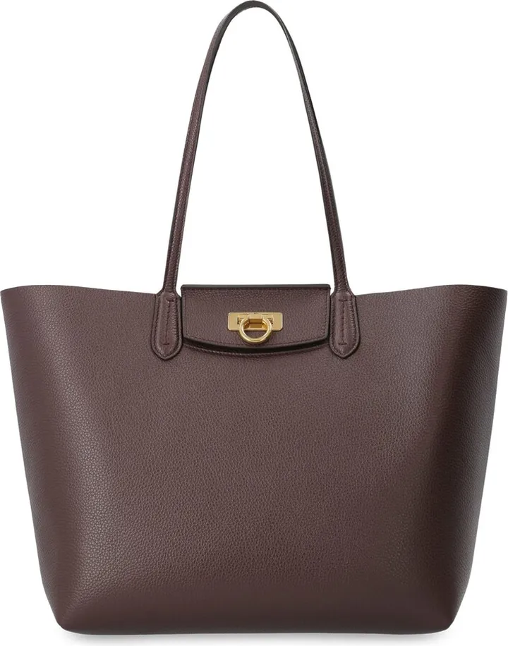Gancini Leather Tote