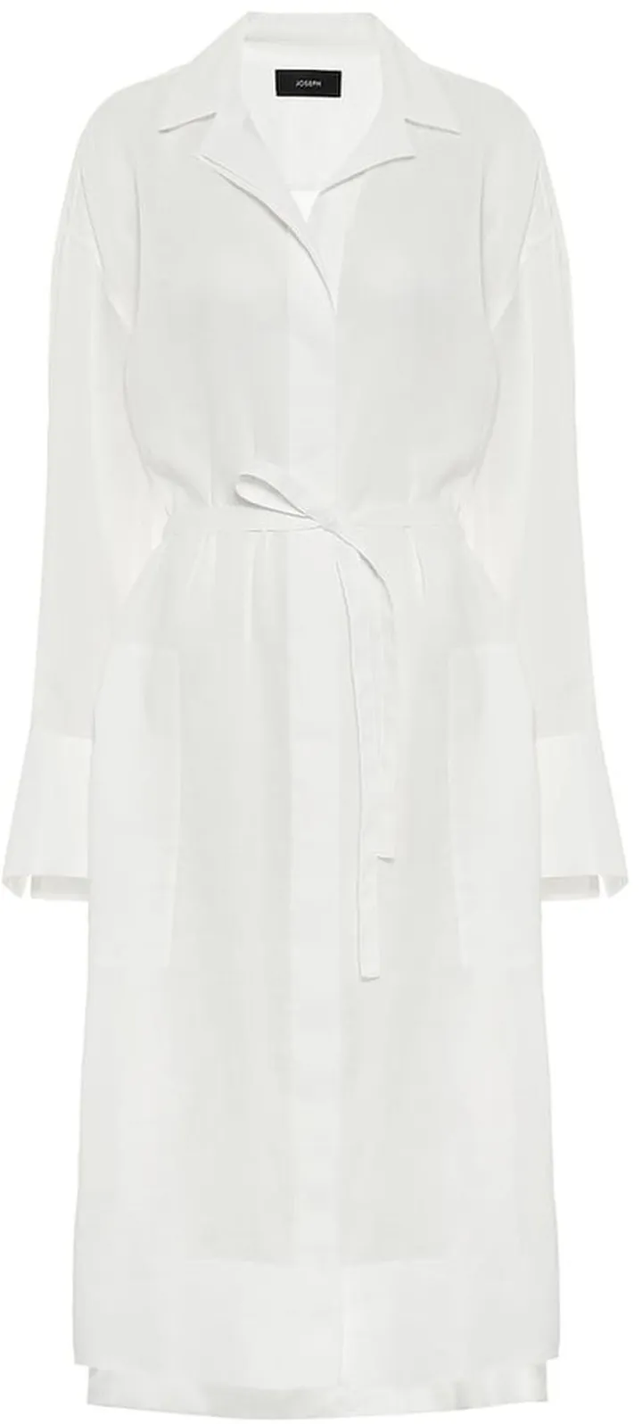 Daga belted voile shirt dress