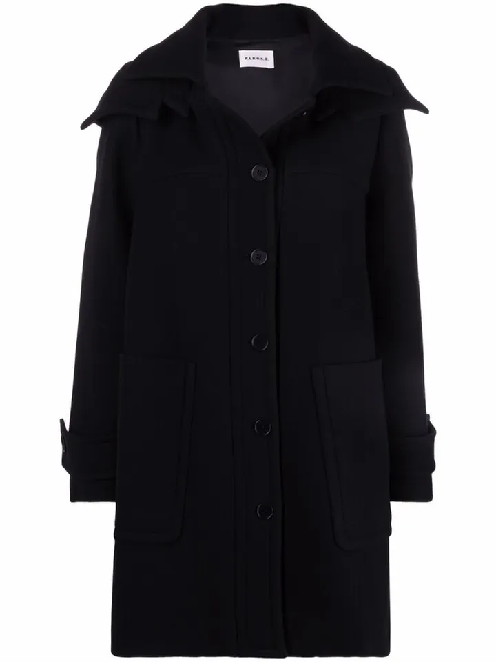 Wide Hooded Coat