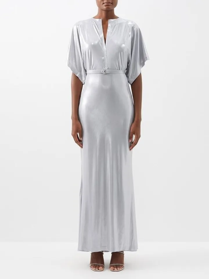 Obie Lamé Gown
