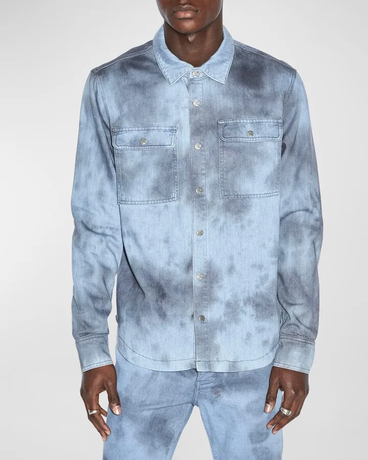 Men's Scorpio Dirty-Wash Sport Shirt