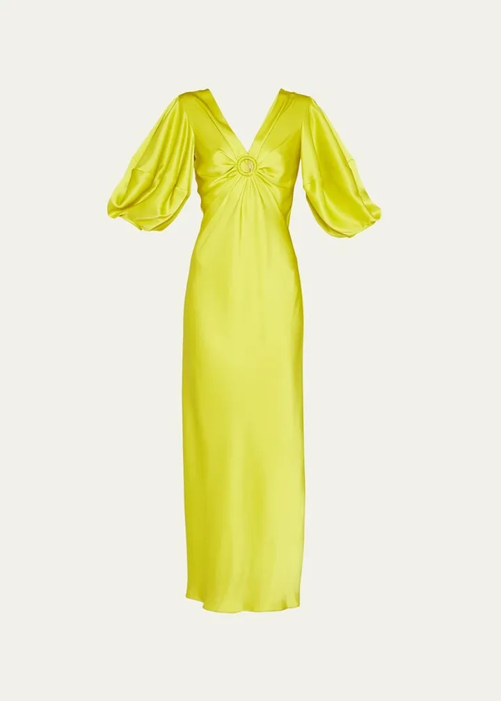 Keyhole Front Long Dress