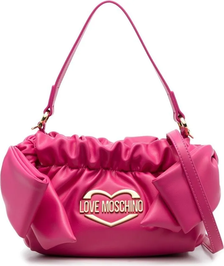 Double Bow Pouch Shoulder Bag
