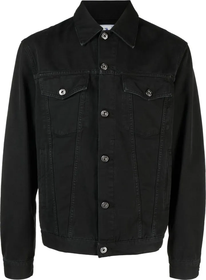 OFF-WHITE- Denim Cotton Jacket