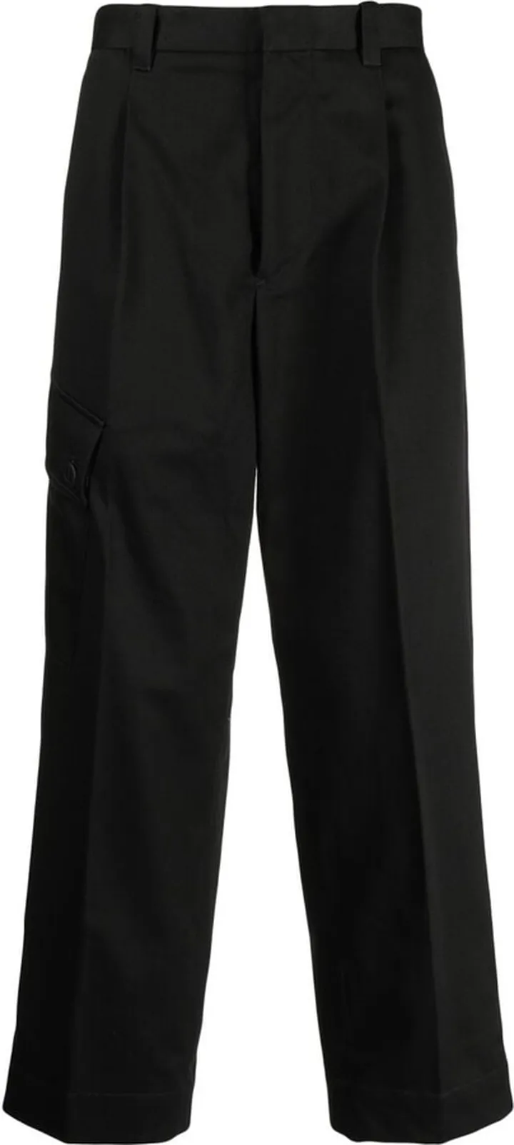 Pressed-Crease Straight Trousers