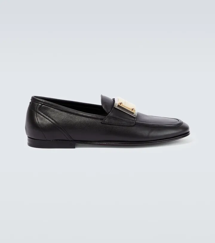 Leather loafers