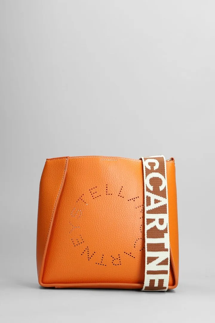 Shoulder Bag In Orange Polyamide