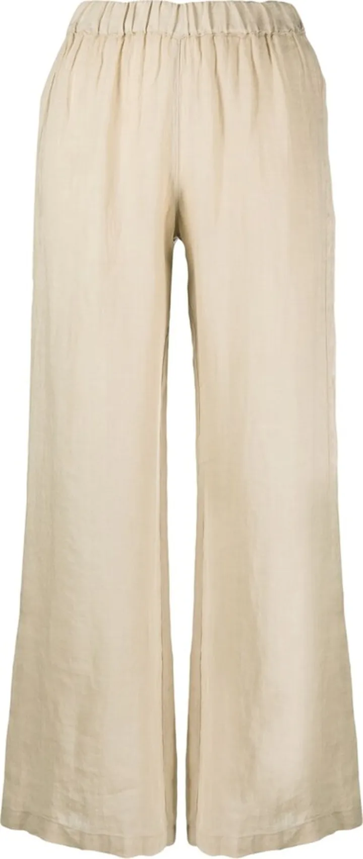 High-Waisted Linen Trousers