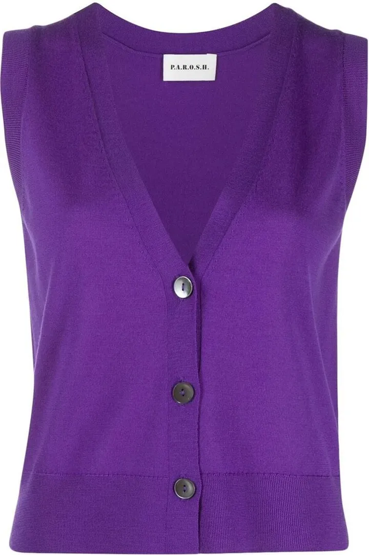 Lisa V-neck sleeveless cardigan