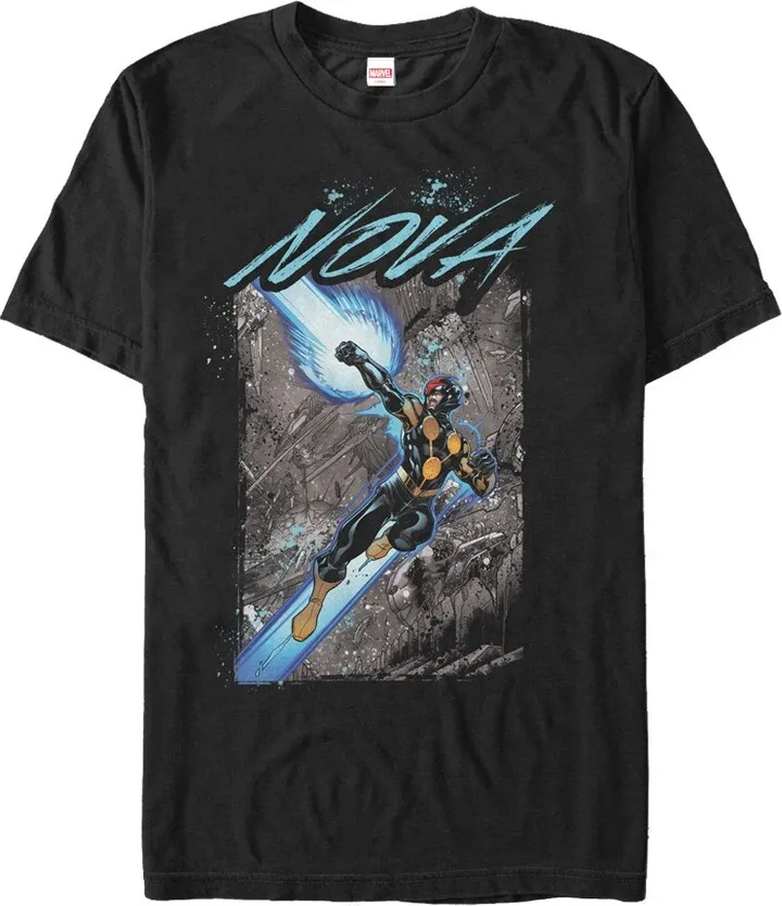 Men's Marvel Nova Blast T-Shirt - Black - 4X Large