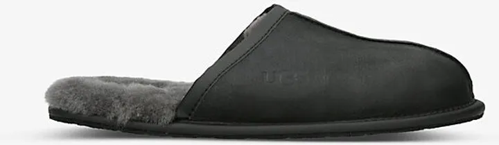 Ugg Mens Black Scuff Sheepskin Slippers