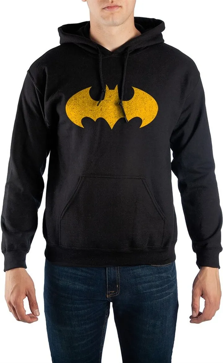 Mens Batman Hoodie Fan Wear-Large