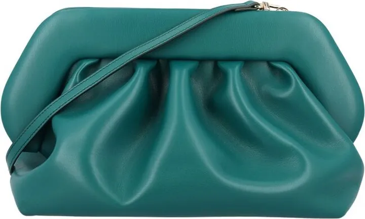 Themoirè Gathered Strapped Shoulder Bag