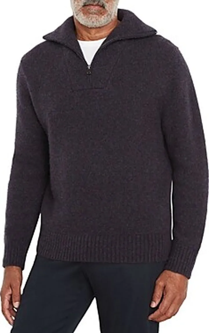 Vince Melange Quarter Zip Sweater