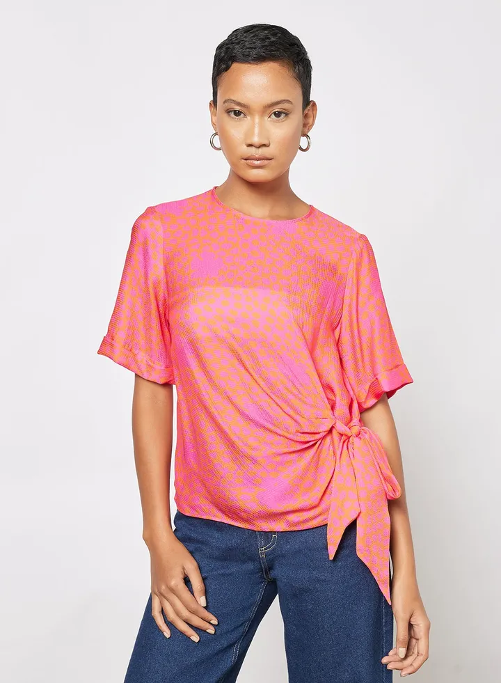 Integral Tie Front Shirt