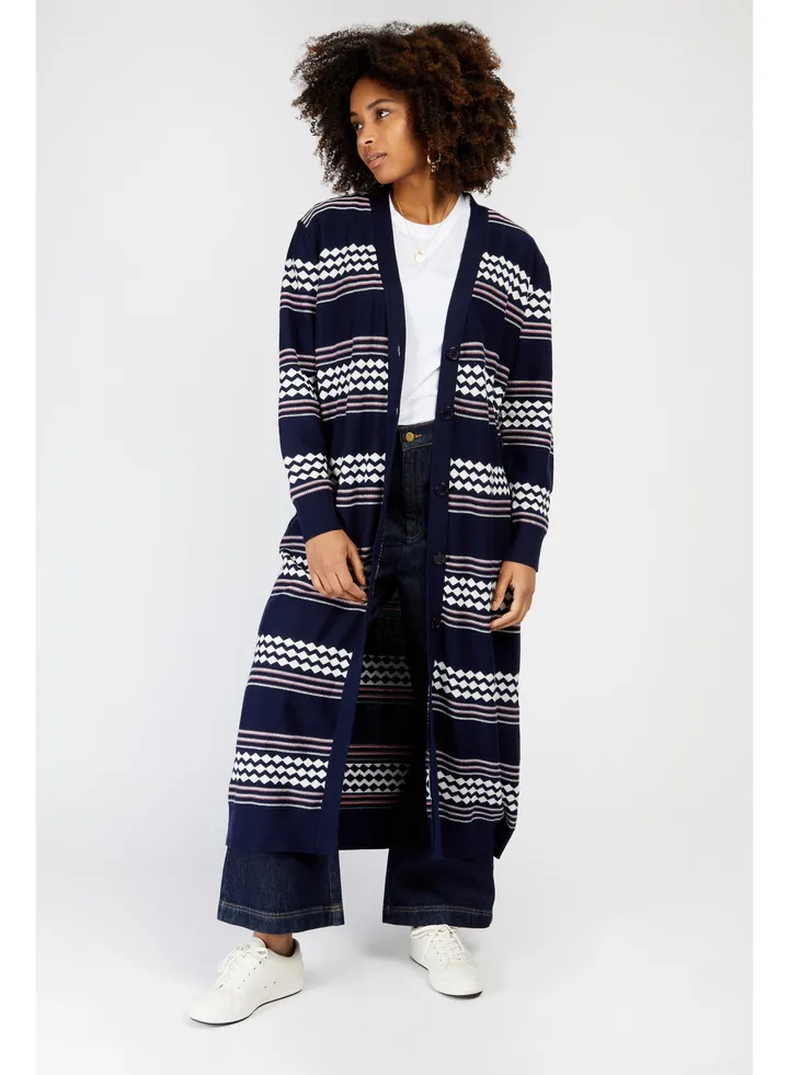 Little Mistress Navy Knit Cardigan