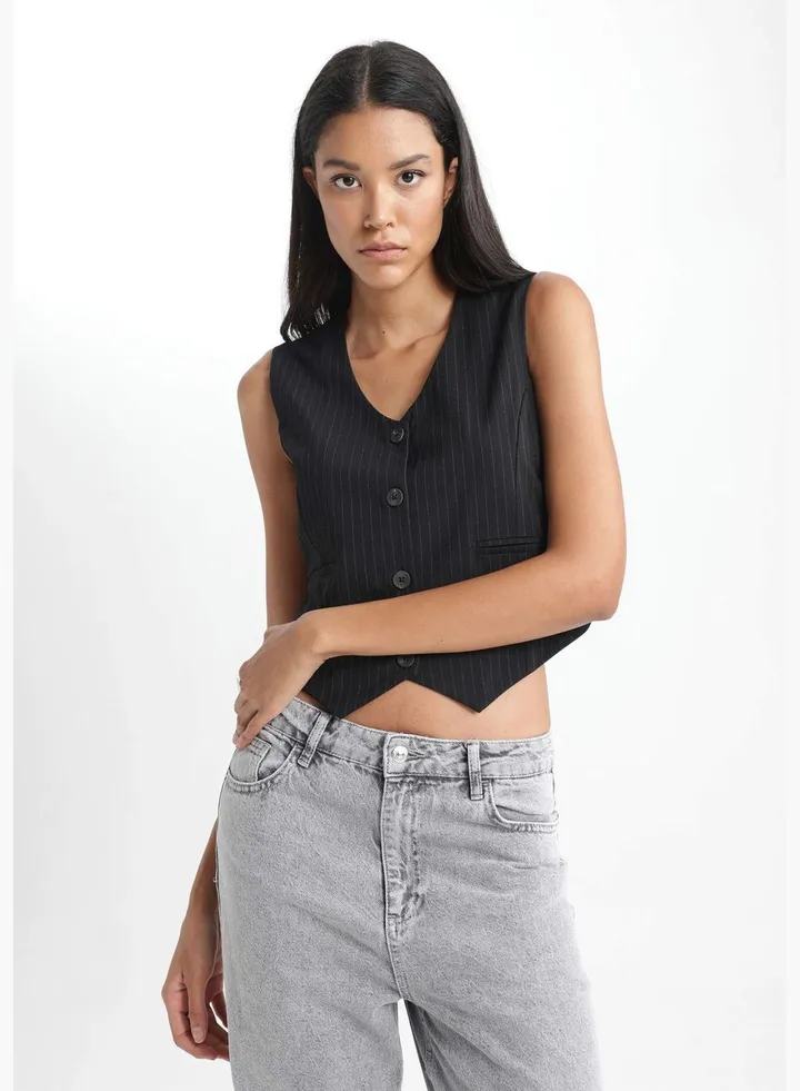 Woman V Neck Sleeveless Vest