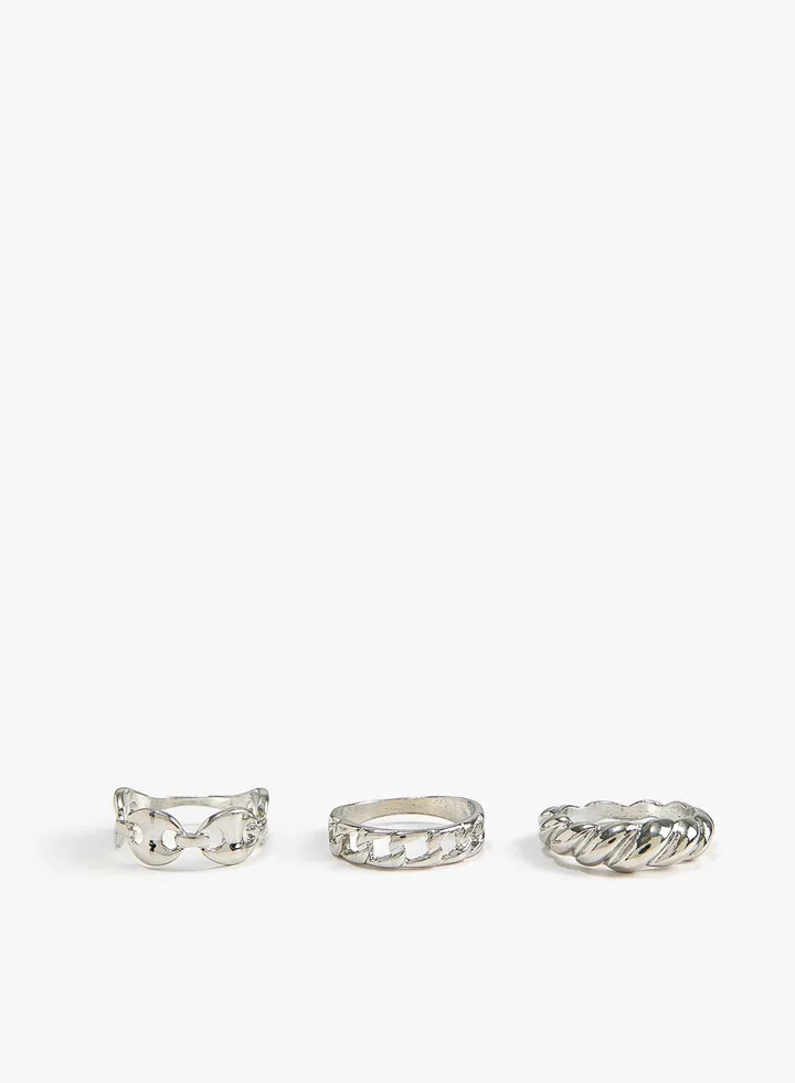 Ring Set 3 Pack Twisted