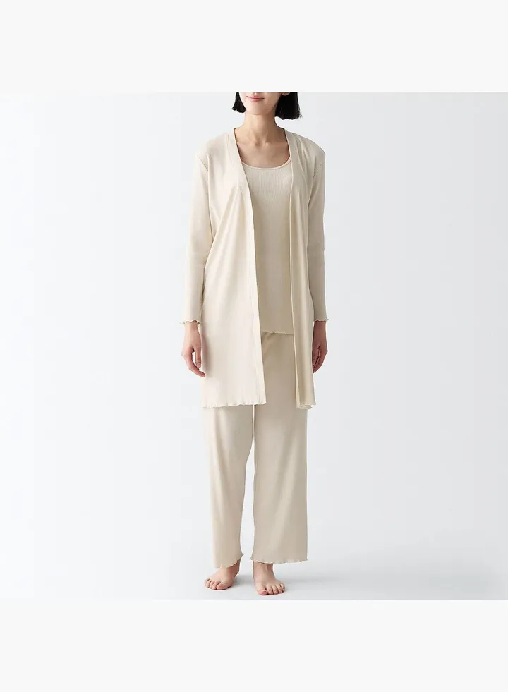 Rib Long Cardigan