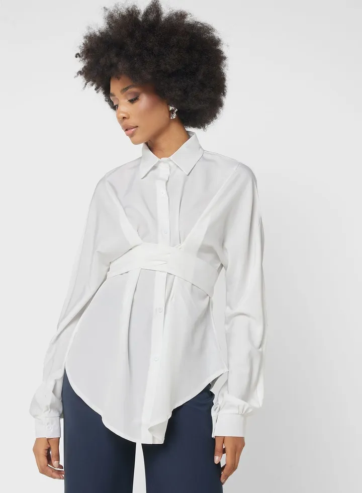 Cinched Waist Detail Shirt